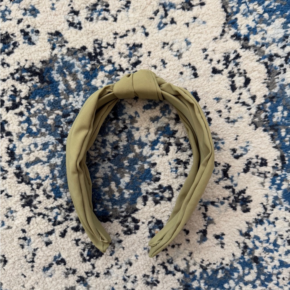 Pale green headband